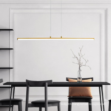 2021 New design modern Gold pendant lamp led linear pendant light acrylic decorative chandelier